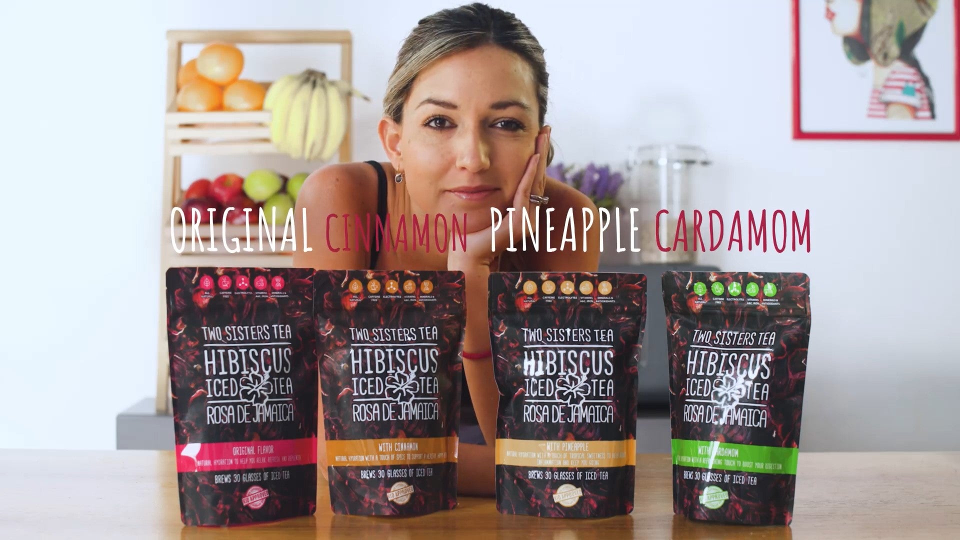 Load video: How simple is it to make Two Sisters Hibiscus Iced Teas?